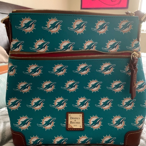 COPY - Miami Dolphins Dooney & Burke Crossbody Ha… - Picture 4 of 4